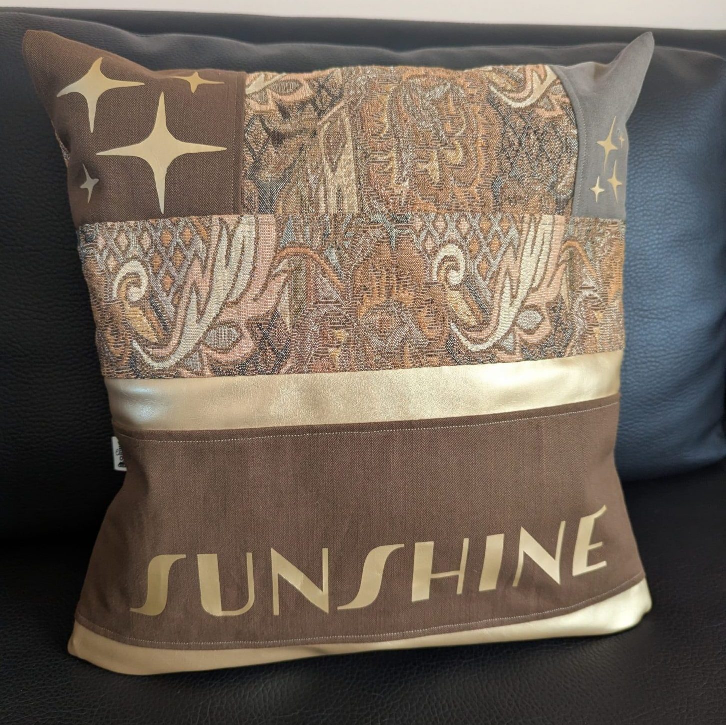 Coussin Marron Sunshine