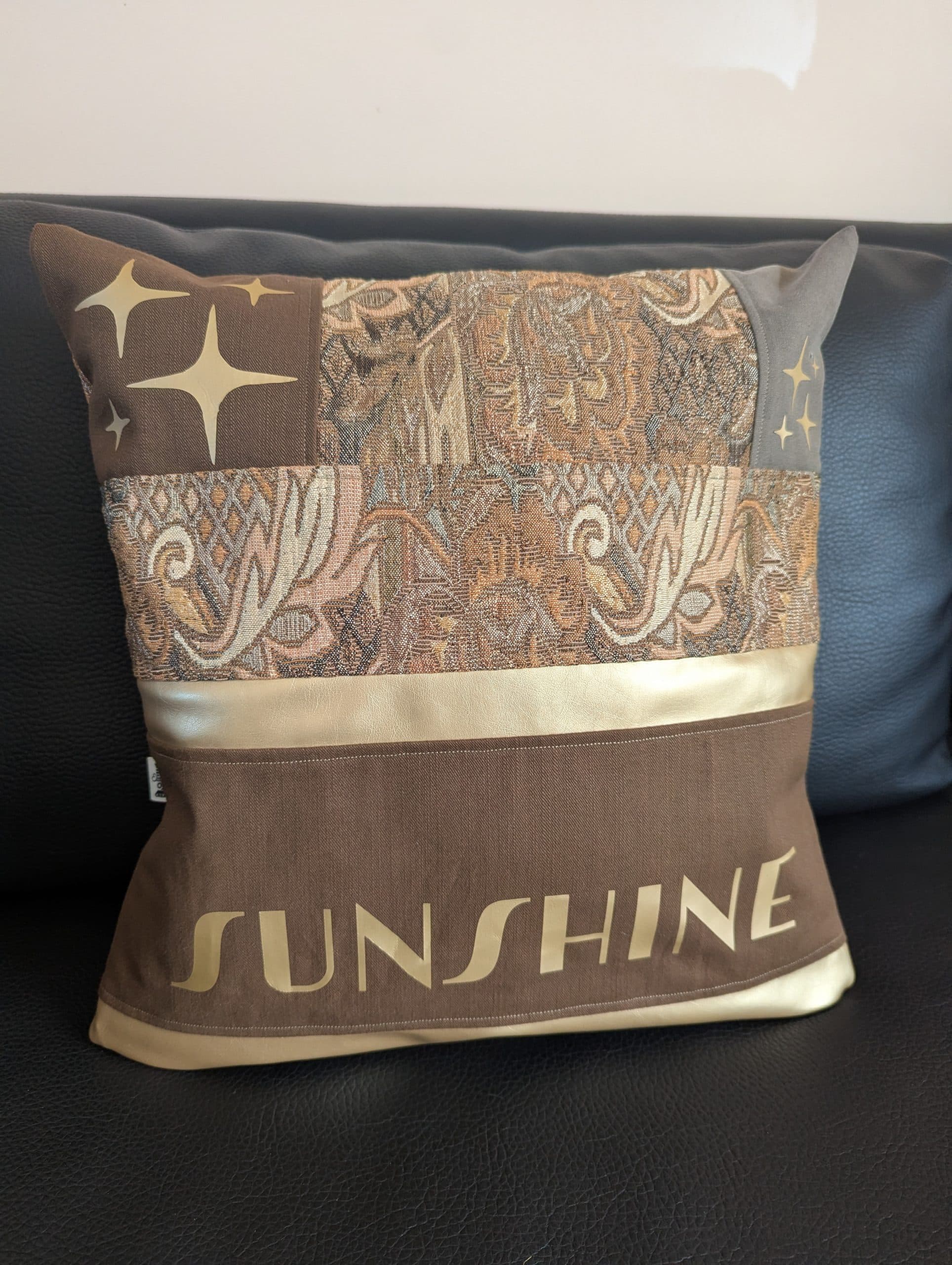 Coussin Marron Sunshine